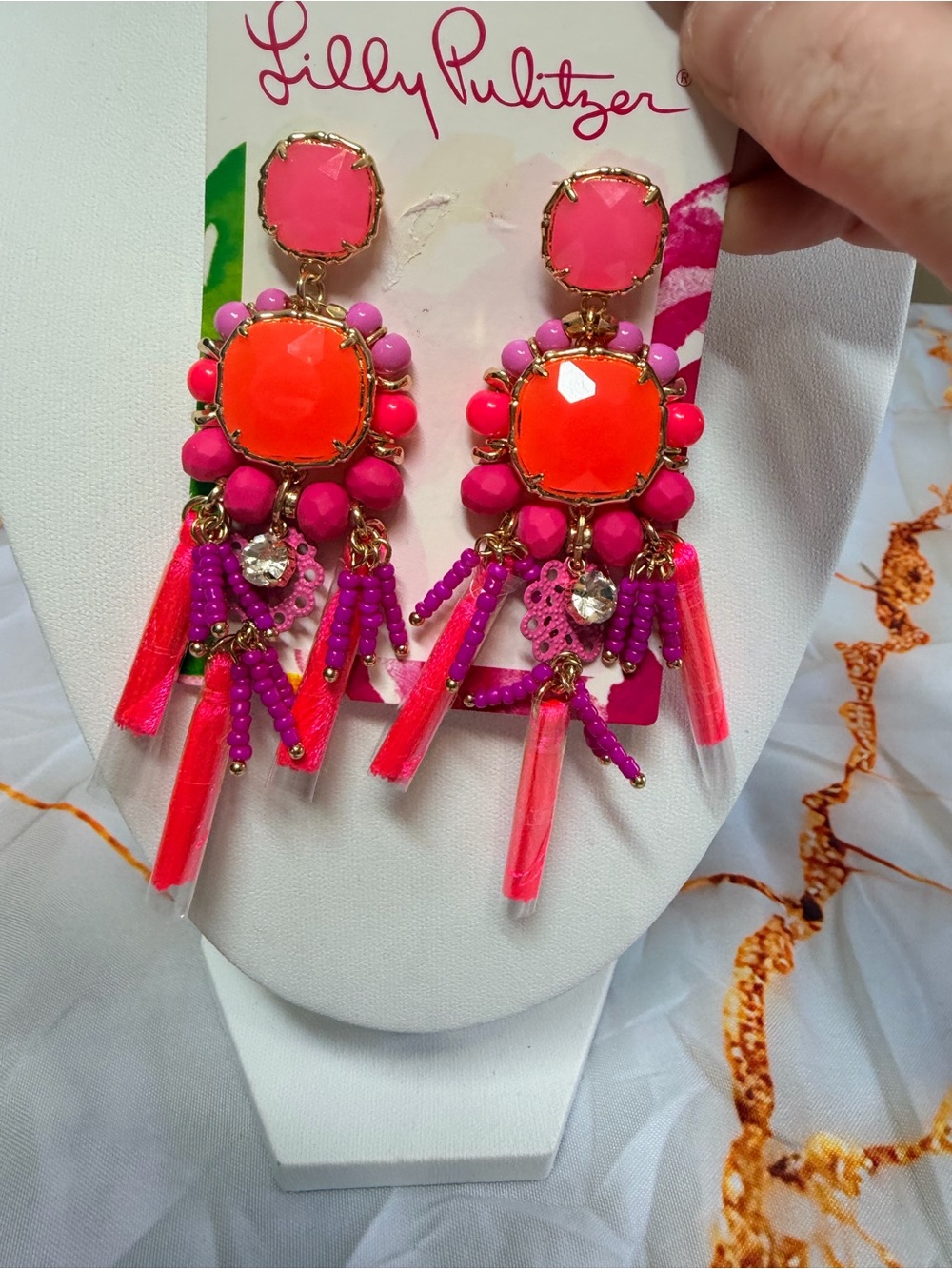 Lily Pulitzer waterside Earrings NWT